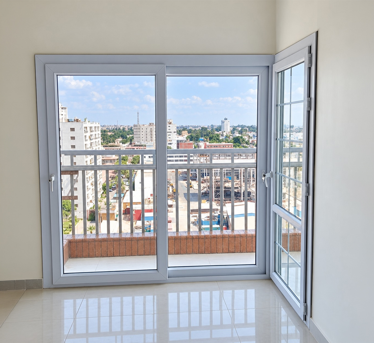 أبواب وشبابيك UPVC في منزل